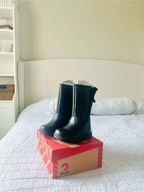 Unisex Toddler Black Waterproof Rain & Snow Boots